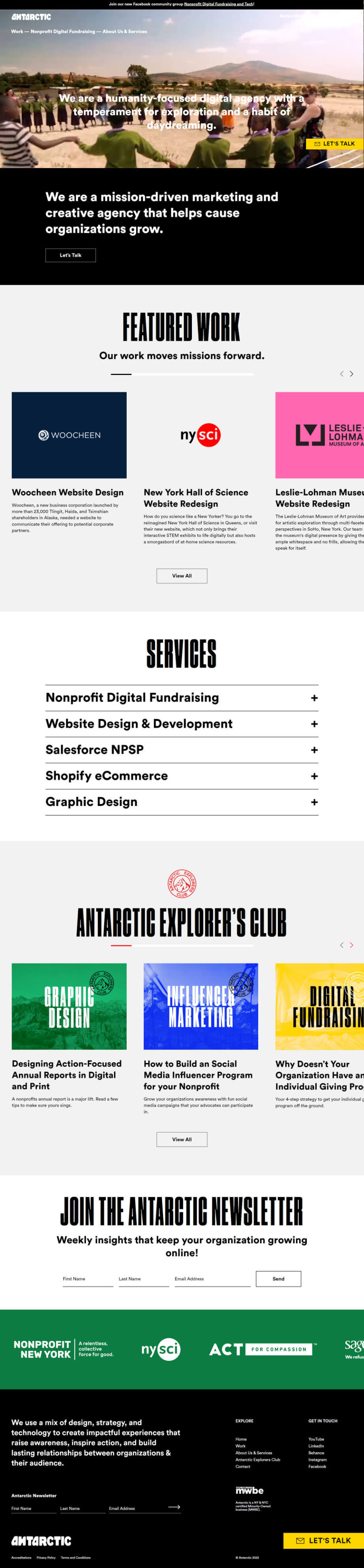 Anatarctic agency website