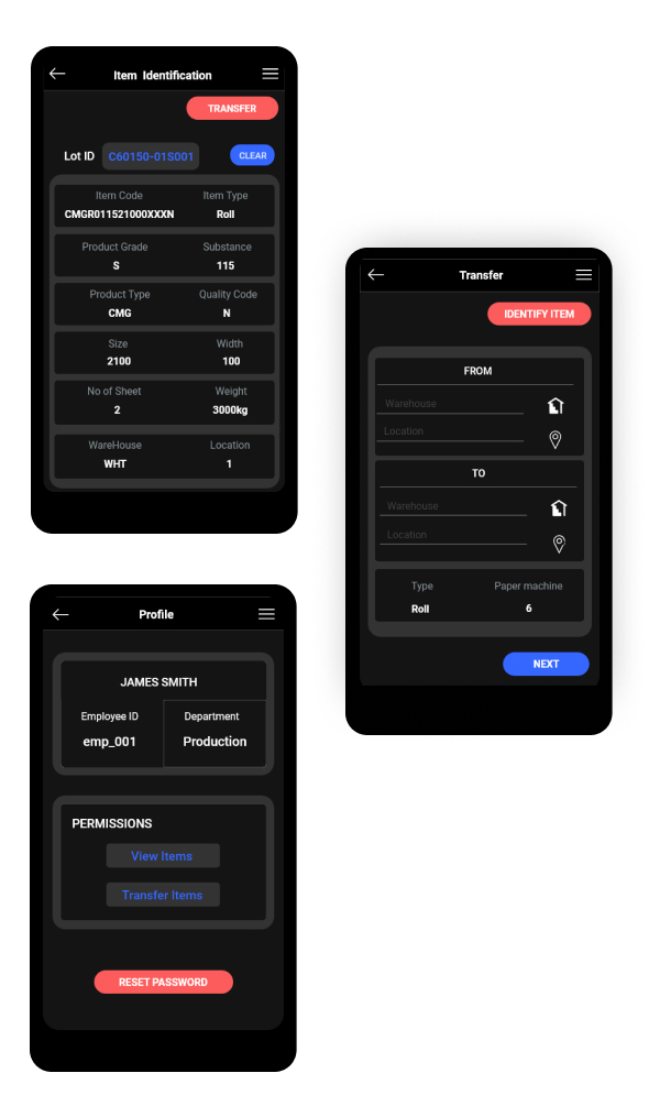 Muda app screen